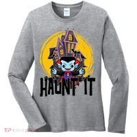 Haunt It Vampire Spooky Halloween Women's Long Sleeve Shirt thumb 0