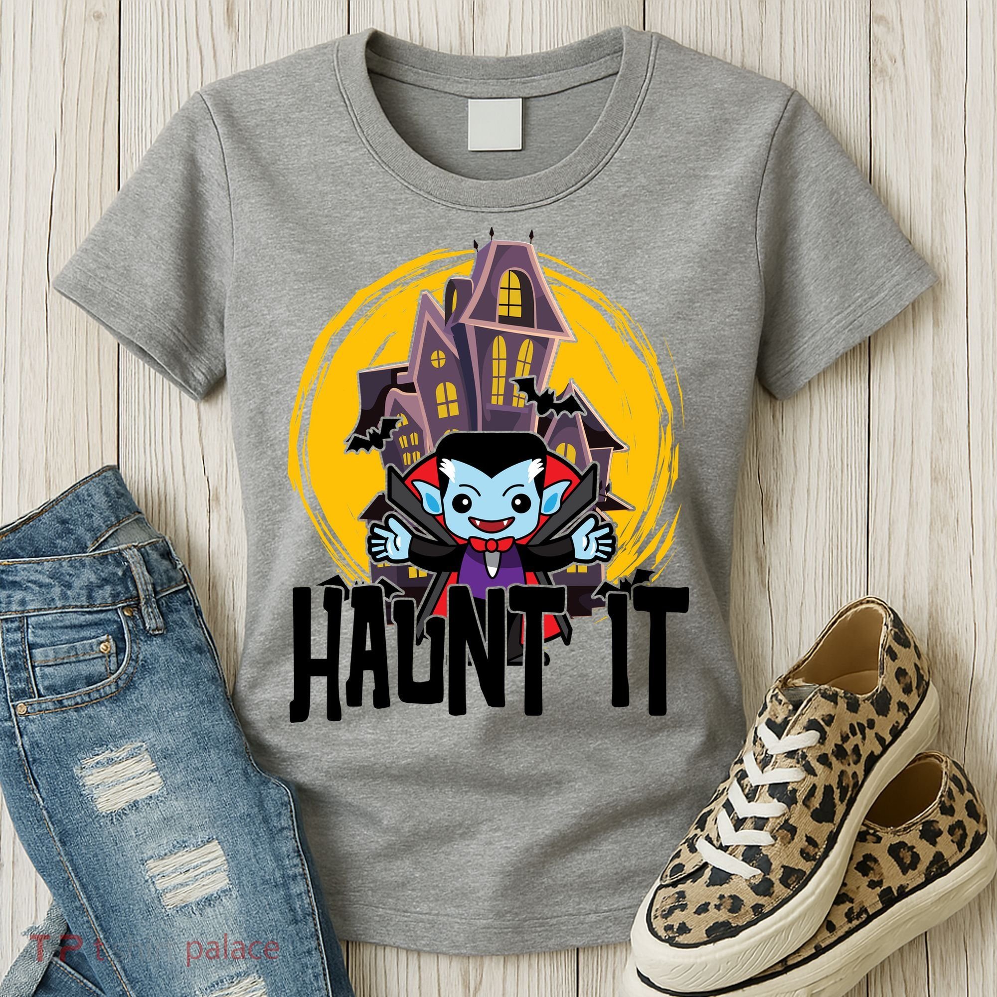 Haunt It Vampire Spooky Halloween Women's T-Shirt