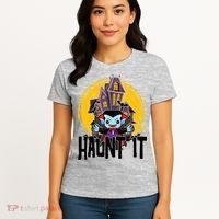 Haunt It Vampire Spooky Halloween Women's T-Shirt thumb 4