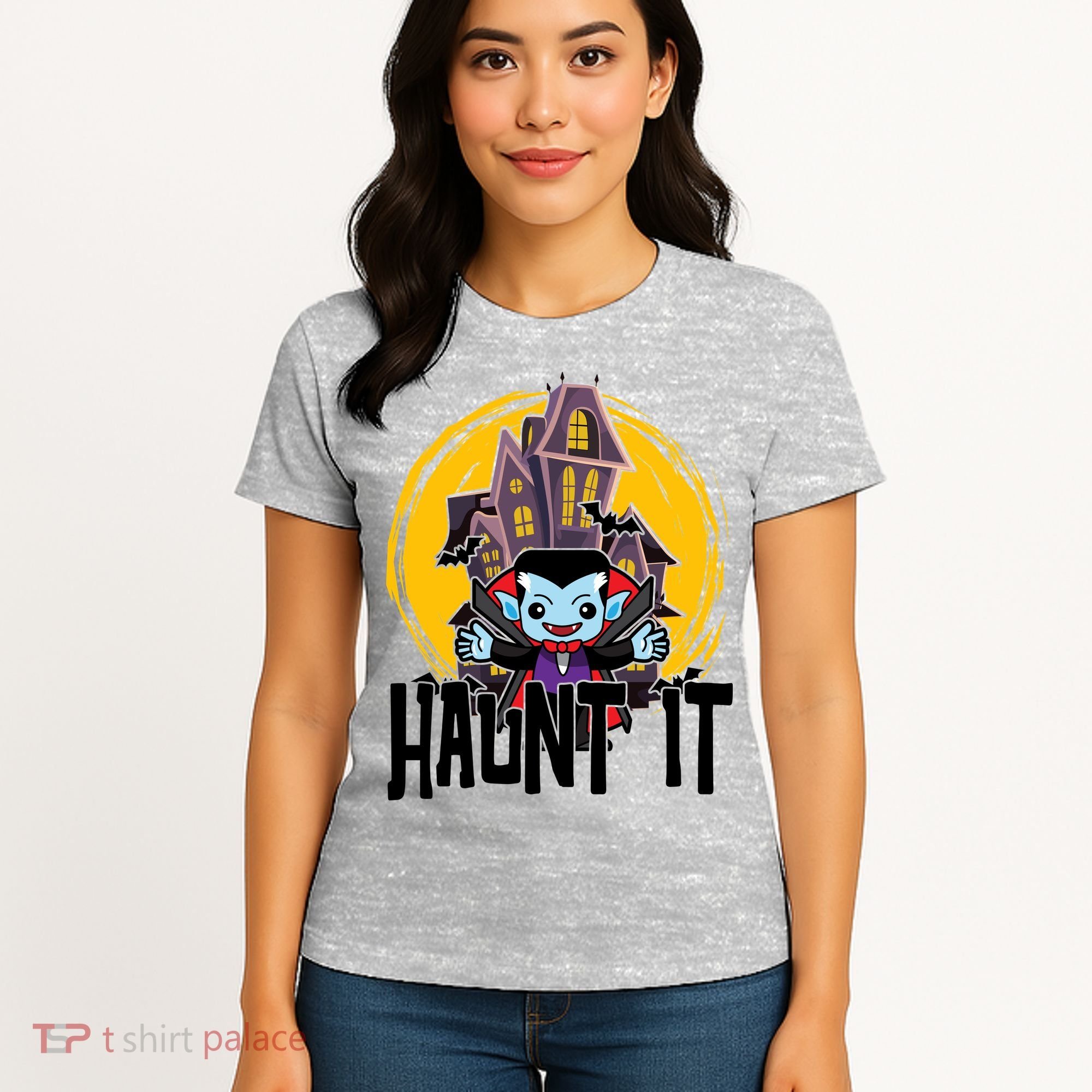 Haunt It Vampire Spooky Halloween Women's T-Shirt