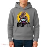 Haunt It Vampire Spooky Halloween Kids Hoodie thumb 4