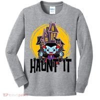 Haunt It Vampire Spooky Halloween Kids Long Sleeve Shirt thumb 0