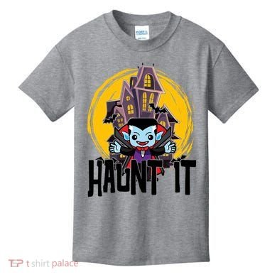 Haunt It Vampire Spooky Halloween Kids T-Shirt