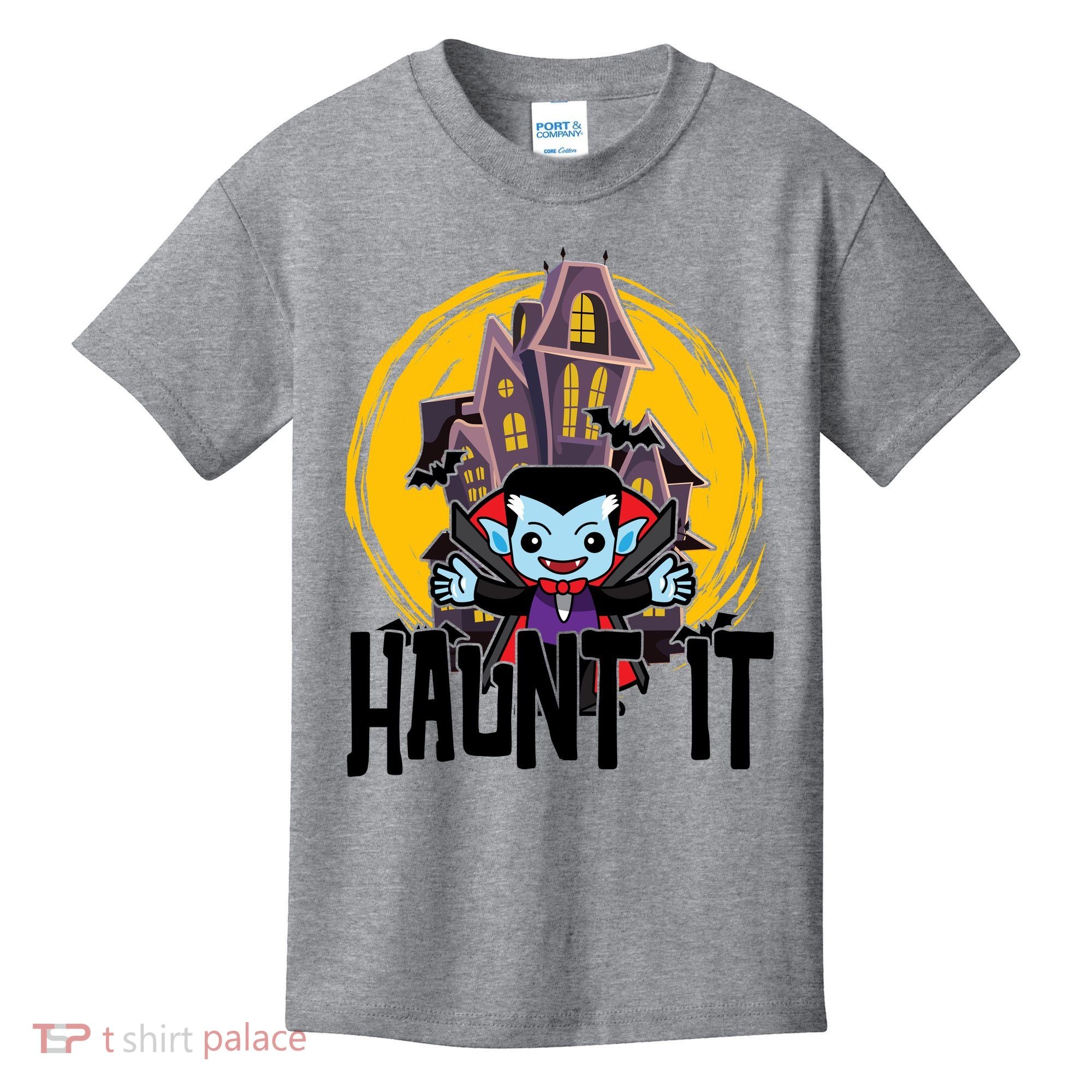 Haunt It Vampire Spooky Halloween Kids T-Shirt