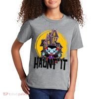 Haunt It Vampire Spooky Halloween Kids T-Shirt thumb 2