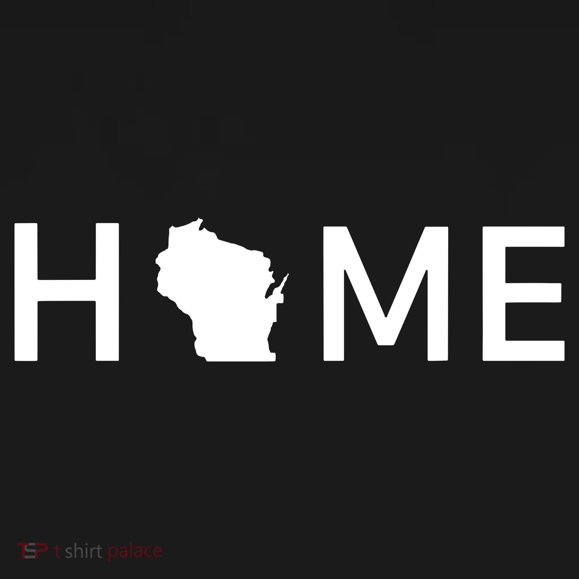Home In Wisconsin Love Us State Outline Silhouette Ornament