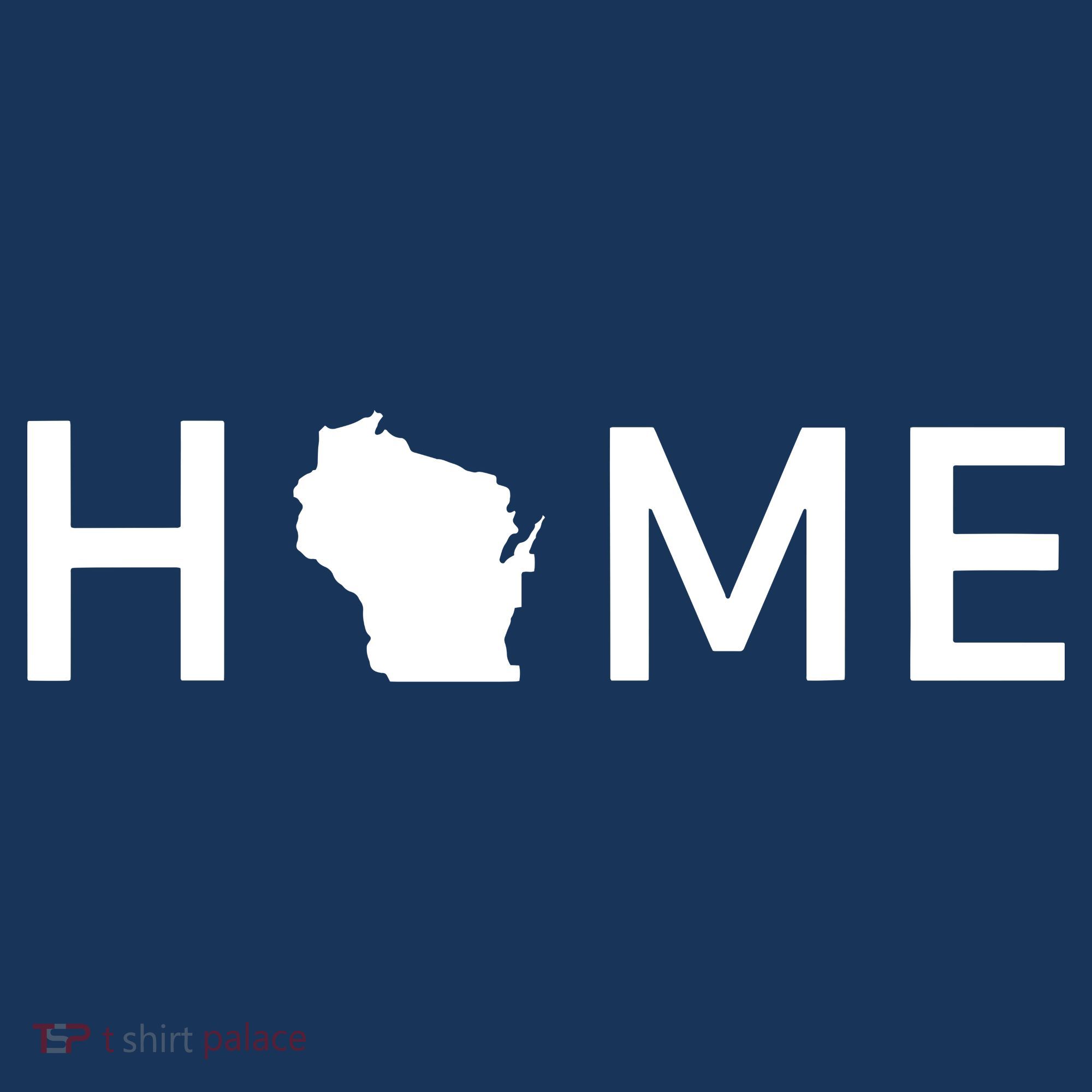 Home In Wisconsin Love Us State Outline Silhouette Women's Hoodie