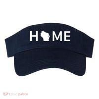 Home In Wisconsin Love Us State Outline Silhouette Visor thumb 0