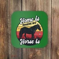 Home Is Where My Horse Is Coaster thumb 0