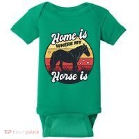 Home Is Where My Horse Is Baby Bodysuit thumb 0