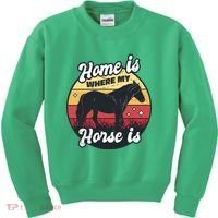 Home Is Where My Horse Is Kids Sweatshirt thumb 0