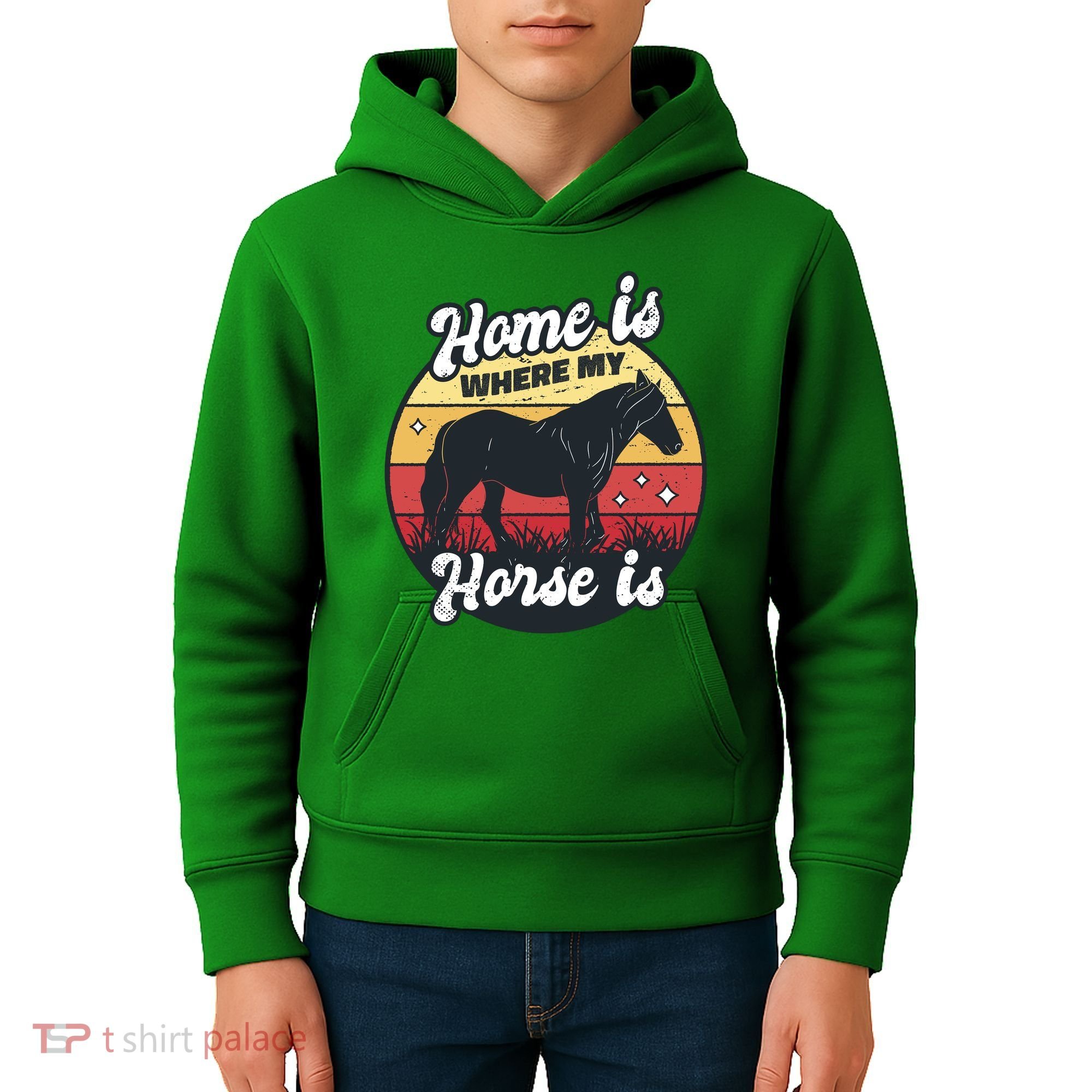 Home Is Where My Horse Is Kids Hoodie