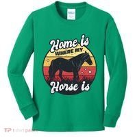 Home Is Where My Horse Is Kids Long Sleeve Shirt thumb 0