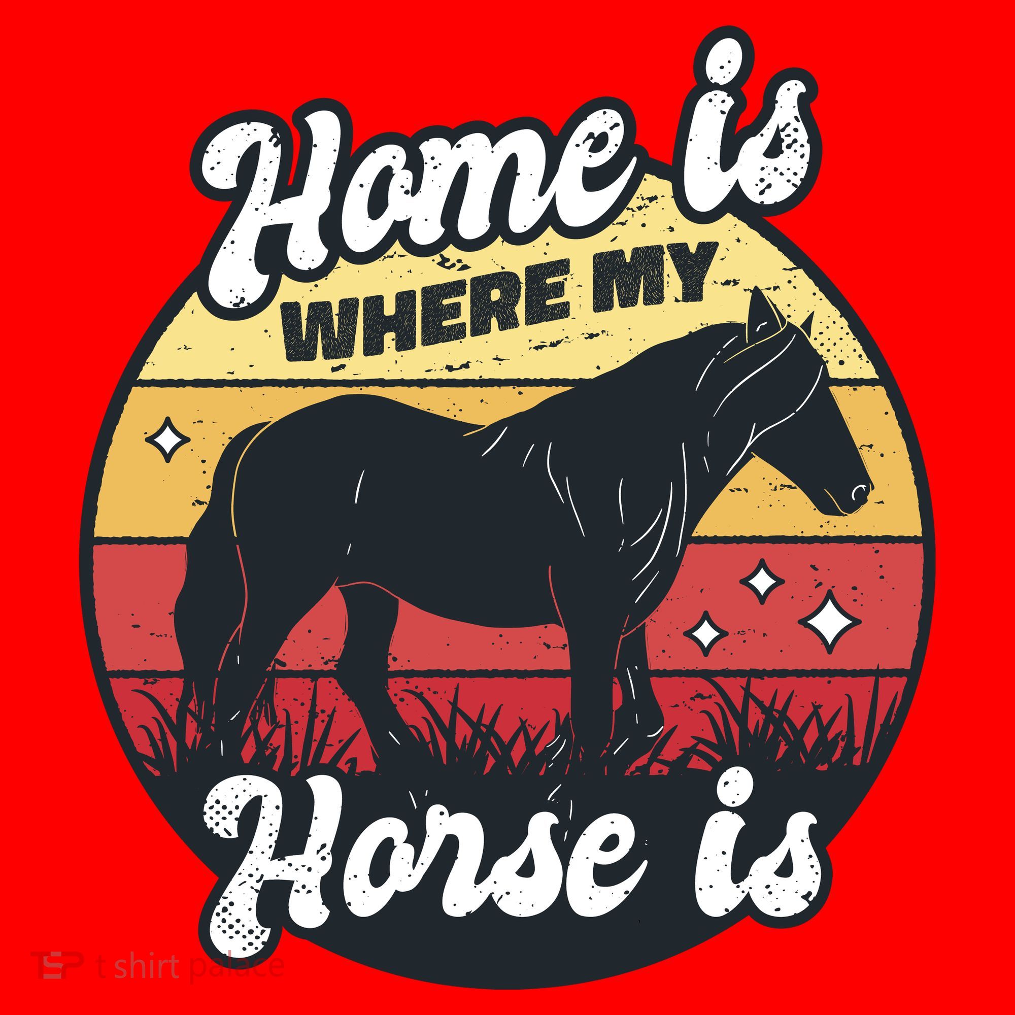 Home Is Where My Horse Is Santa Hat