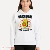 Home Is Where My Mom Is Pregnant Avocado Hoodie thumb 5