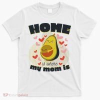 Home Is Where My Mom Is Pregnant Avocado T-Shirt thumb 0