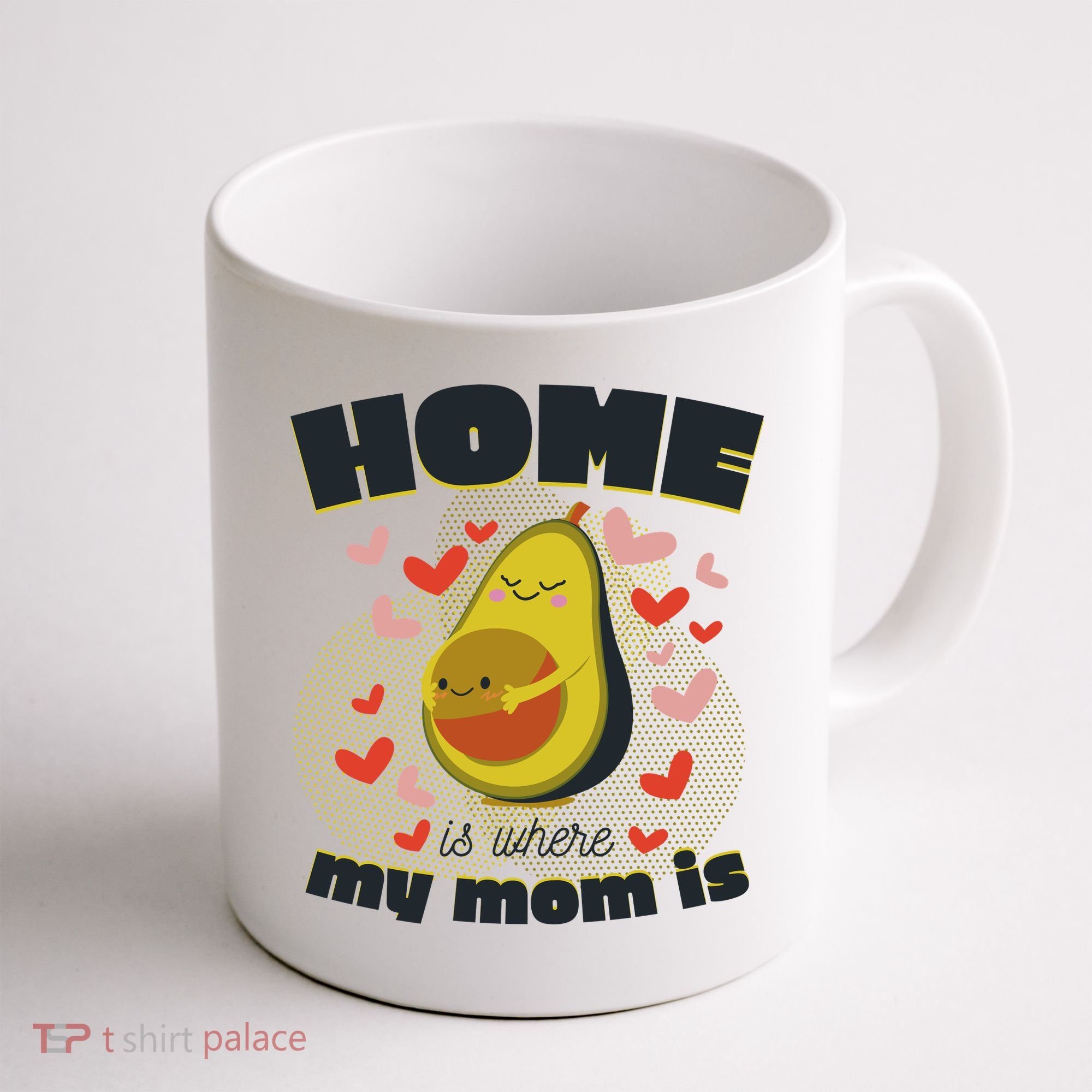Home Is Where My Mom Is Pregnant Avocado Coffee Mug