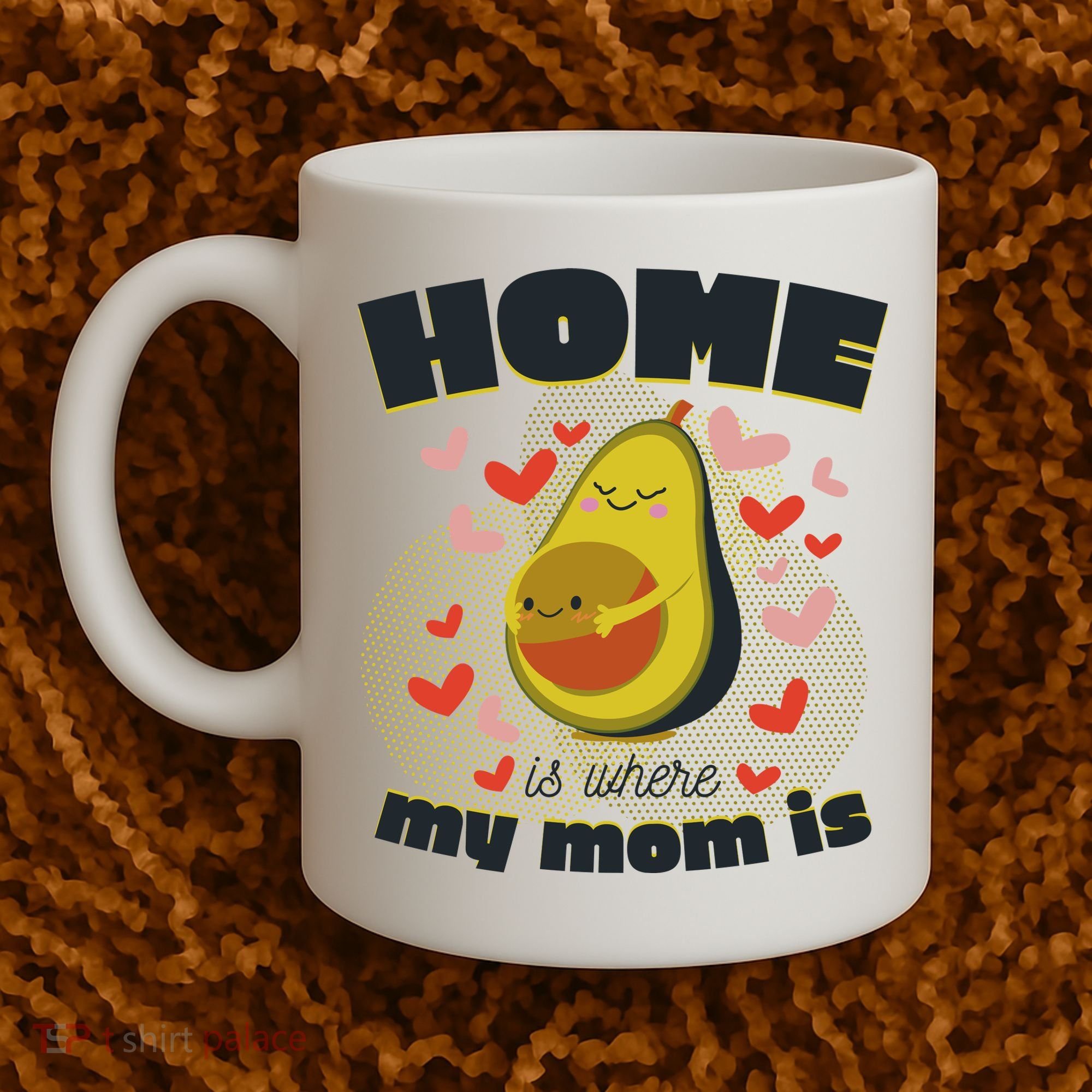 Home Is Where My Mom Is Pregnant Avocado Coffee Mug