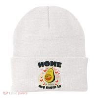 Home Is Where My Mom Is Pregnant Avocado Beanie thumb 0