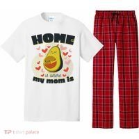Home Is Where My Mom Is Pregnant Avocado Pajama Set thumb 0
