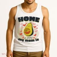 Home Is Where My Mom Is Pregnant Avocado Tank Top thumb 3
