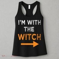 Halloween I'm With The Witch Funny Halloween Women's Tank Top thumb 3