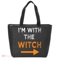 Halloween I'm With The Witch Funny Halloween Tote Bag thumb 0