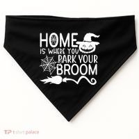 Home Is Where You Park Your Broom USA-Made Doggie Bandana thumb 0