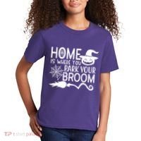 Home Is Where You Park Your Broom Kids T-Shirt thumb 2