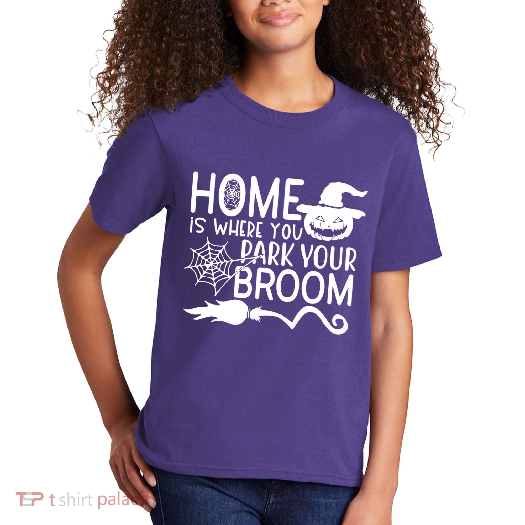 Home Is Where You Park Your Broom Kids T-Shirt