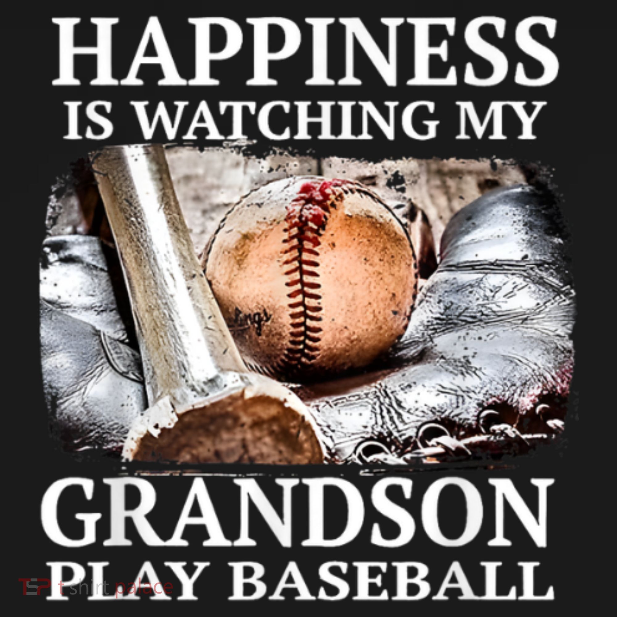 Happiness Is Watching My Grandson Play Baseball Visor