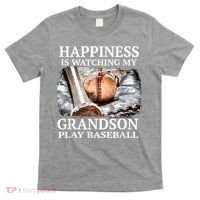 Happiness Is Watching My Grandson Play Baseball T-Shirt thumb 0