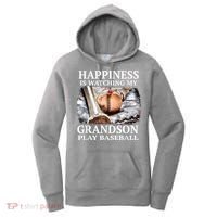 Happiness Is Watching My Grandson Play Baseball Women's Hoodie thumb 0