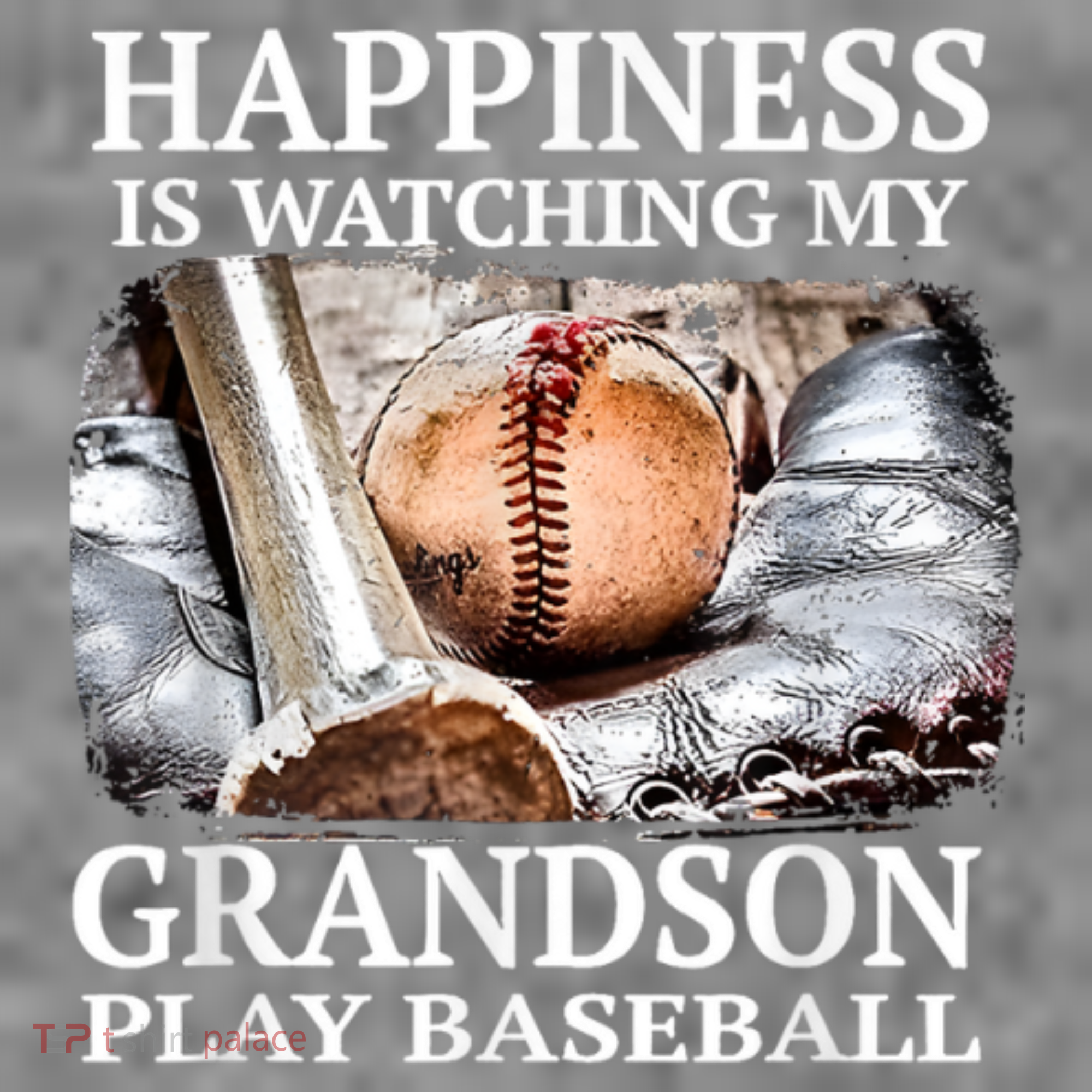 Happiness Is Watching My Grandson Play Baseball Women's Hoodie