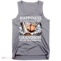 Happiness Is Watching My Grandson Play Baseball Tank Top thumb 0