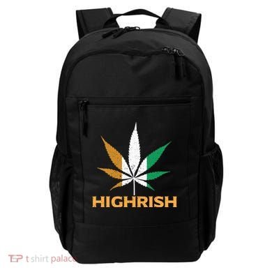 Highrish Irish Weed Leaf St Pattys Day Cool Stoner Cool Gift Backpack