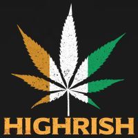 Highrish Irish Weed Leaf St Pattys Day Cool Stoner Cool Gift Ornament thumb 1