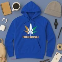 Highrish Irish Weed Leaf St Pattys Day Cool Stoner Cool Gift Hoodie thumb 3