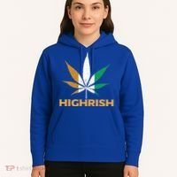 Highrish Irish Weed Leaf St Pattys Day Cool Stoner Cool Gift Hoodie thumb 5