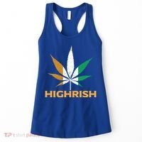Highrish Irish Weed Leaf St Pattys Day Cool Stoner Cool Gift Women's Tank Top thumb 0