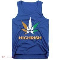 Highrish Irish Weed Leaf St Pattys Day Cool Stoner Cool Gift Tank Top thumb 0