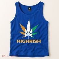 Highrish Irish Weed Leaf St Pattys Day Cool Stoner Cool Gift Tank Top thumb 2