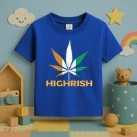 Highrish Irish Weed Leaf St Pattys Day Cool Stoner Cool Gift Toddler T-Shirt thumb 3