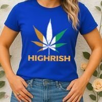 Highrish Irish Weed Leaf St Pattys Day Cool Stoner Cool Gift Women's T-Shirt thumb 2