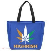 Highrish Irish Weed Leaf St Pattys Day Cool Stoner Cool Gift Tote Bag thumb 0