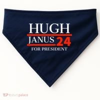 Hugh Janus 24 For President Funny 2024 Election USA-Made Doggie Bandana thumb 0