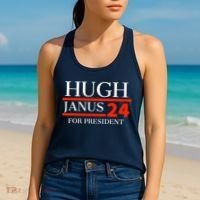 Hugh Janus 24 For President Funny 2024 Election Women's Tank Top thumb 2