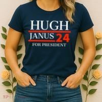 Hugh Janus 24 For President Funny 2024 Election Women's T-Shirt thumb 2