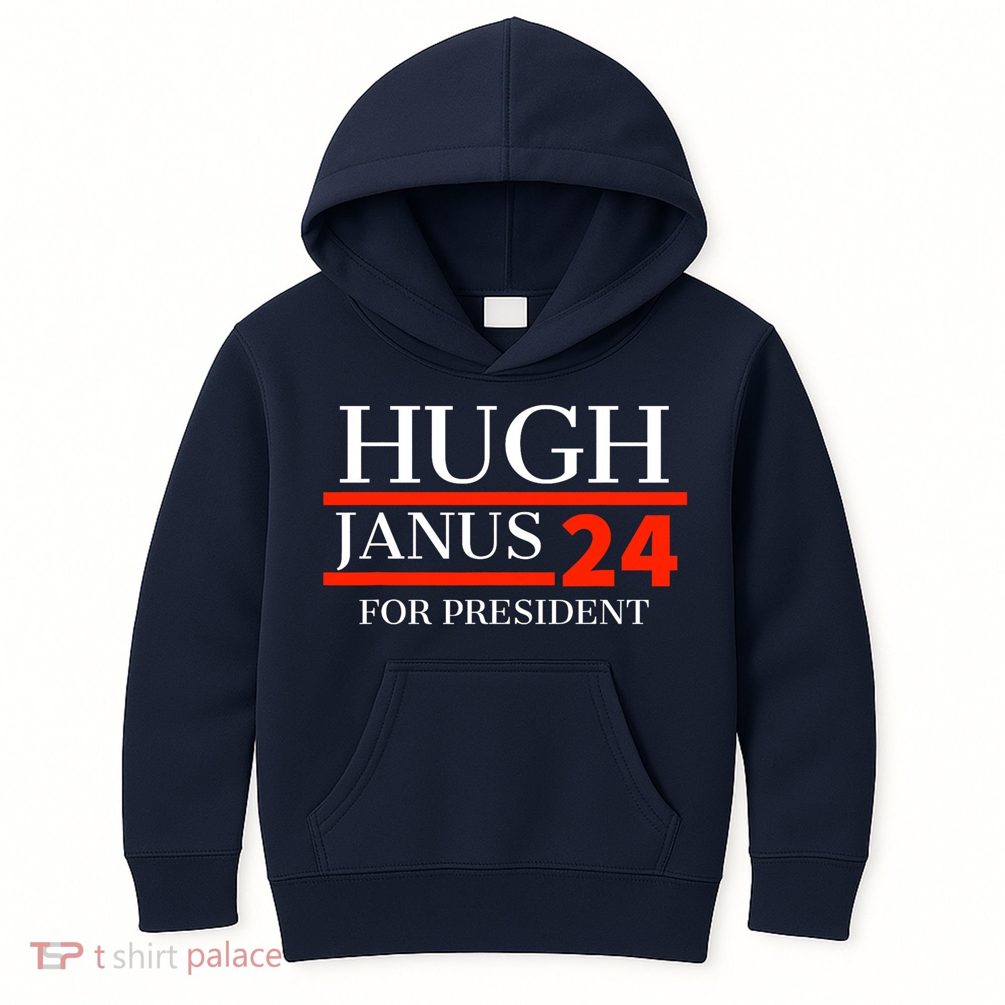 Hugh Janus 24 For President Funny 2024 Election Kids Hoodie