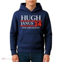 Hugh Janus 24 For President Funny 2024 Election Kids Hoodie thumb 4